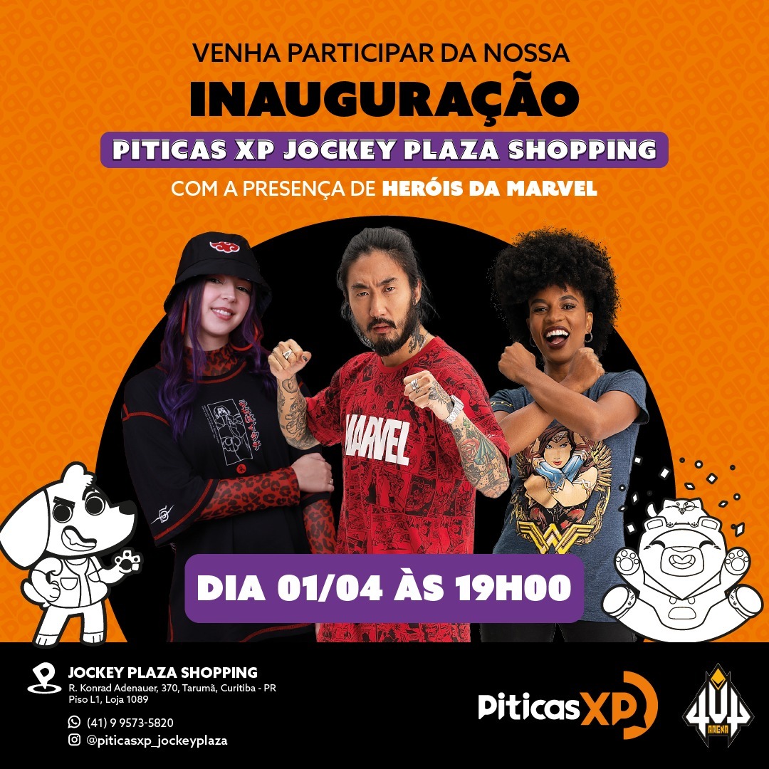 Jockey Plaza Shopping recebe a primeira Piticas XP Arena 4UP do sul do país
